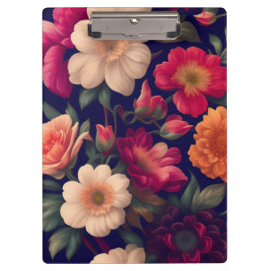 Porte-bloc Papier peint à motifs floraux