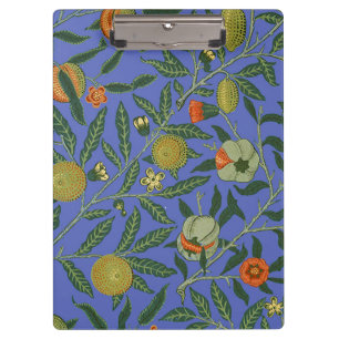 Porte-bloc Papier peint coloré grenade bleu William Morris