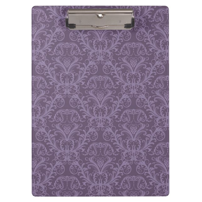 Porte-bloc Papier peint floral pourpre 2 (Devant)