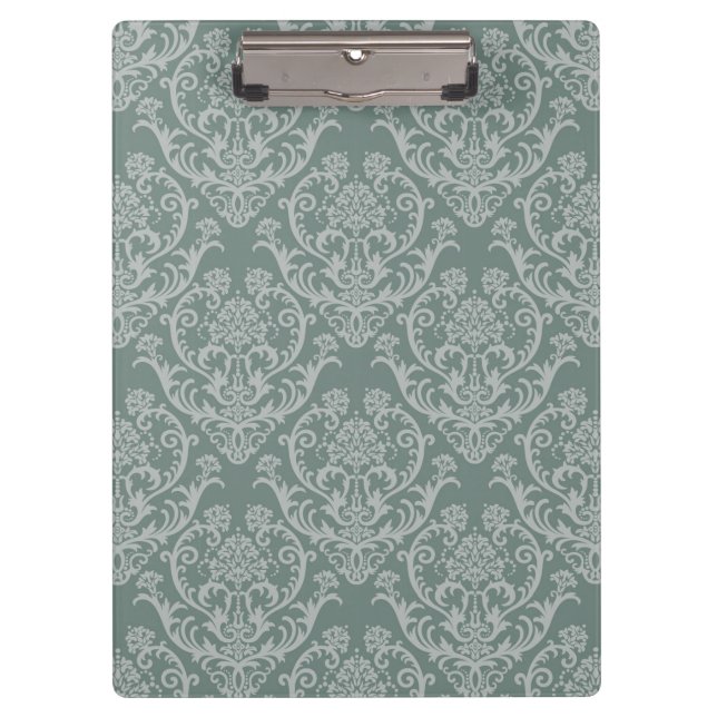 Porte-bloc Papier peint floral vert (Devant)