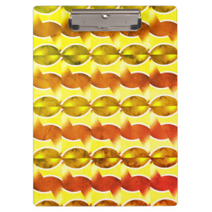 Porte-bloc papier peint rétro orange 1970