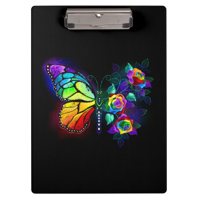 Porte-bloc Papillon arc-en-ciel (Devant)