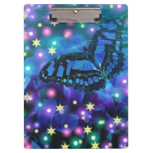 Porte-bloc Papillon bleu magique