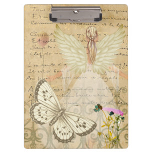 Porte-bloc Papillon et collage d'anges