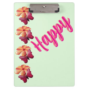 Porte-bloc Papillon et fleur personnalisés et sur mesure