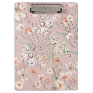 Porte-bloc Papillon floral Fleur sauvage Boho