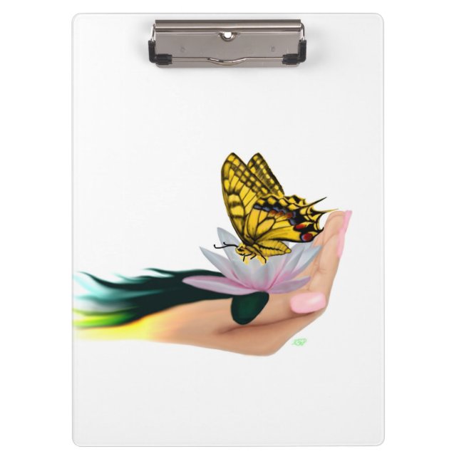 Porte-bloc Papillon sur Lotus Bloom (Devant)