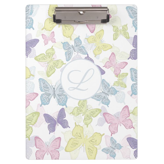 Porte-bloc Papillons Pastel (Devant)