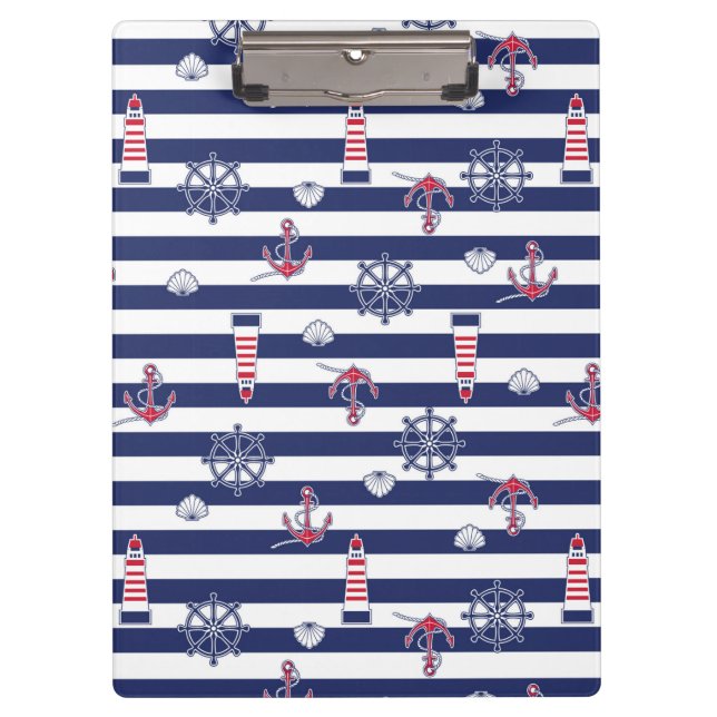 Porte-bloc Par le motif de mer (Devant)