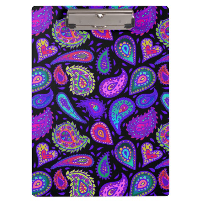Porte-bloc Parfaitement Paisley Violet (Devant)
