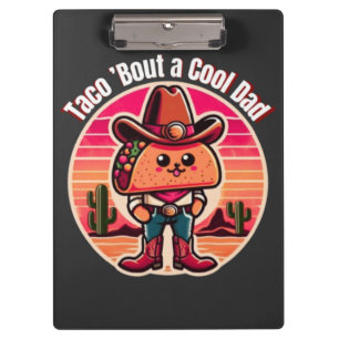 Porte-bloc Parlons d'un papa cool Funny Cowboy  