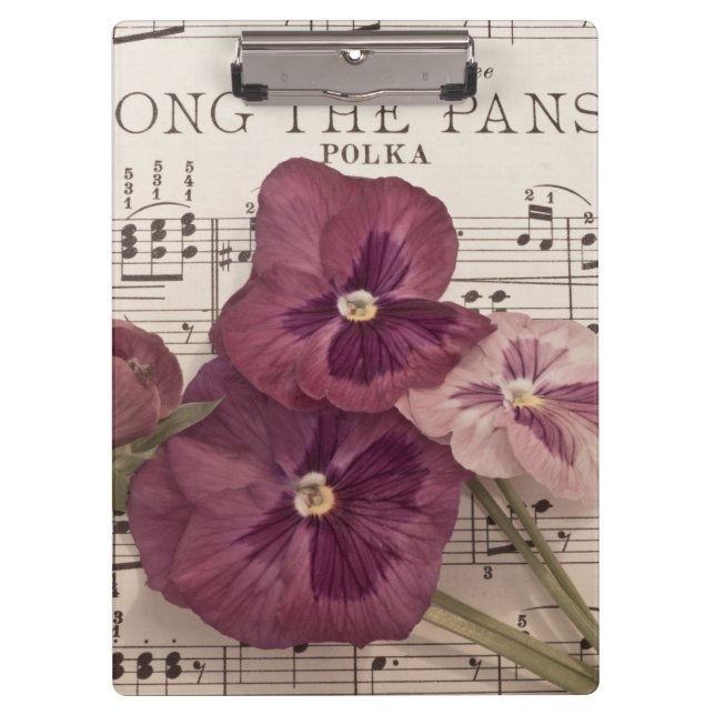 Porte-bloc Parmi Les Pansies (Devant)