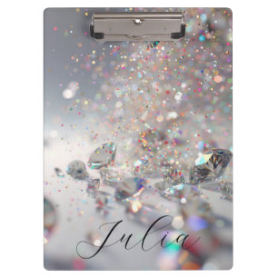 Porte-bloc Parties scintillant et diamants
