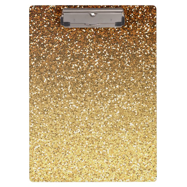 Porte-bloc Parties scintillant Gold Faux Ombre (Devant)