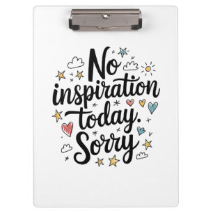 Porte-bloc Pas d'inspiration aujourd'hui – Design amusant et 