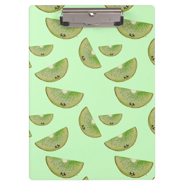 Porte-bloc Pastel Green Kawaii Kiwi (Devant)