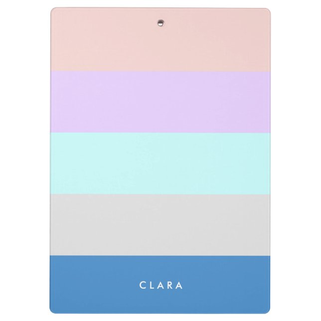 Porte-bloc pastel peach mauve menthe gris bleu bloc de couleu (Dos)