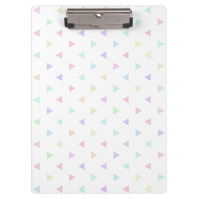 Porte-bloc Pastel Triangles Motif Multicolor (Devant)