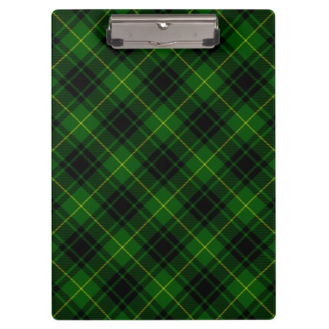 Porte-bloc Pâte verte de tartan MacArthur (Devant)
