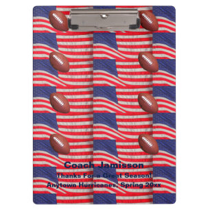 Porte-bloc Patriotic Clipboard American Flags, entraîneur de
