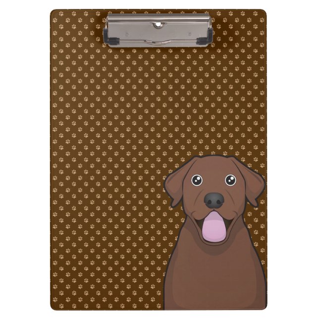 Porte-bloc Pattes de bande dessinée de labrador retriever (Devant)