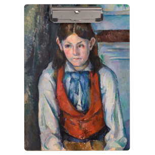 Porte-bloc Paul Cezanne - Garçon au gilet rouge