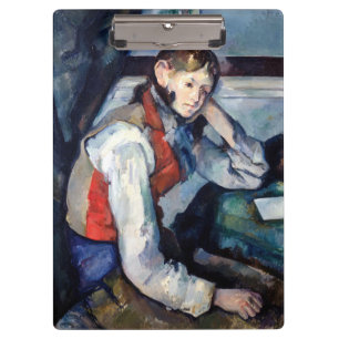 Porte-bloc Paul Cezanne - Garçon au gilet rouge