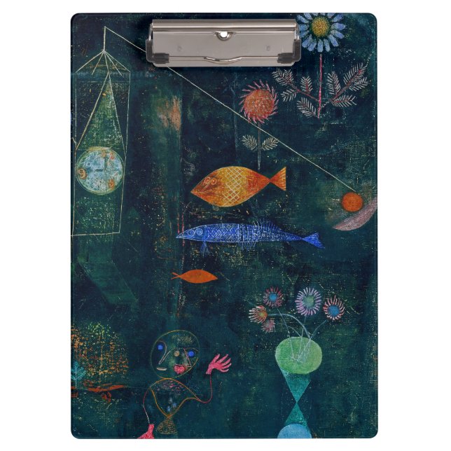 Porte-bloc Paul Klee Fish Magic Peinture Abstraite Art graphi (Devant)