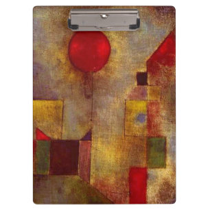 Porte-bloc Paul Klee Red Balloon Abstrait Coloré Art 