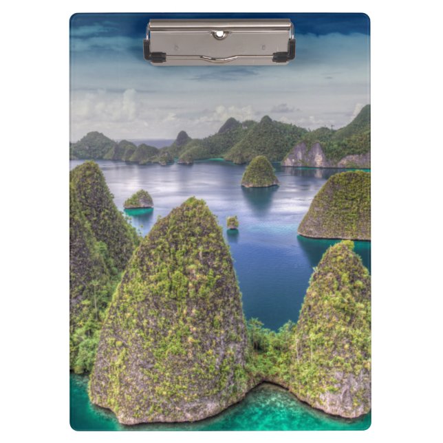 Porte-bloc Paysage de l'île de Wayag, Indonésie (Devant)