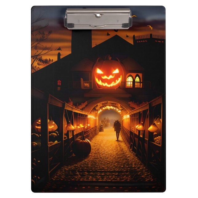 Porte-bloc Paysage d'Halloween cinq (Devant)