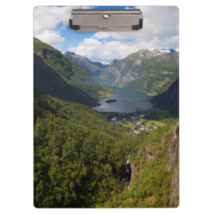 Porte-bloc Paysage du fjord de Geiranger, Norvège