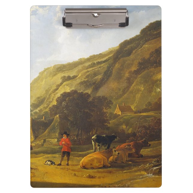 Porte-bloc Paysage fluvial avec cavaliers Aelbert Cuyp (Devant)