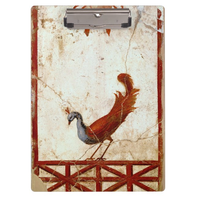 Porte-bloc Peacock sur Fresco Ancienne peinture romaine antiq (Devant)
