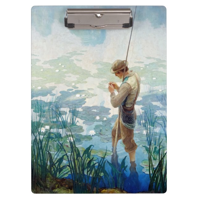 Porte-bloc Pêche au Thoreau à Walden Pond par N. C. Wyeth (Devant)