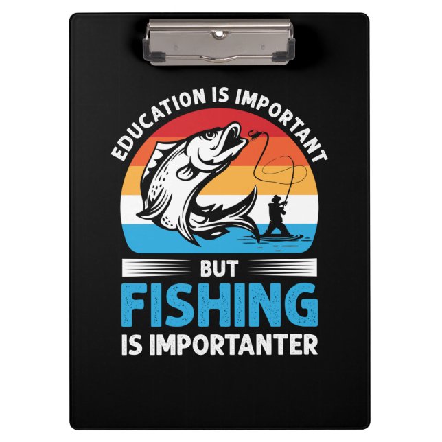 Porte-bloc Pêche-Cadeaux Fisher Est Importante (Devant)