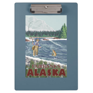 Porte-bloc Pêcheur de mouche - Fairbanks, Alaska