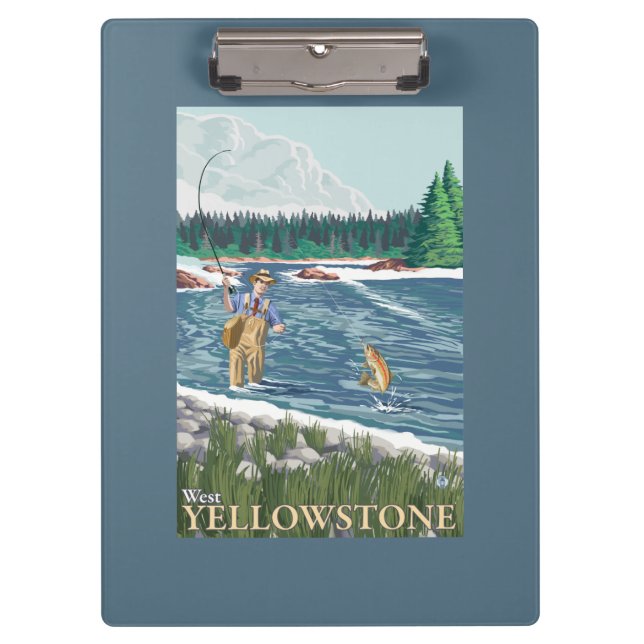 Porte-bloc Pêcheur de mouche - Yellowstone occidental, (Devant)