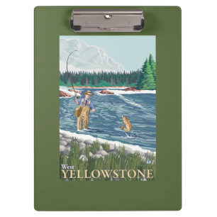 Porte-bloc Pêcheur de mouche - Yellowstone occidental,
