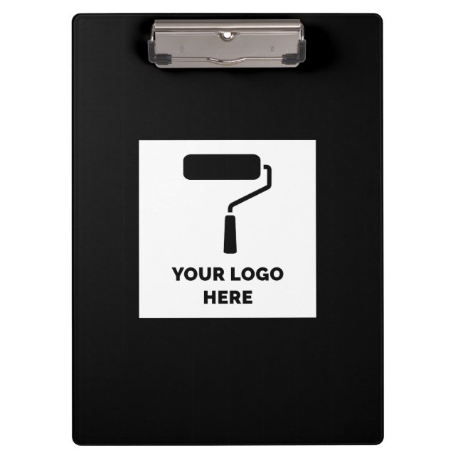 Porte-bloc Peintre et décorateur Ajouter votre logo noir (Devant)