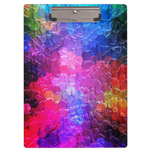 Porte-bloc Peinture Abstraite   Coloré dynamique