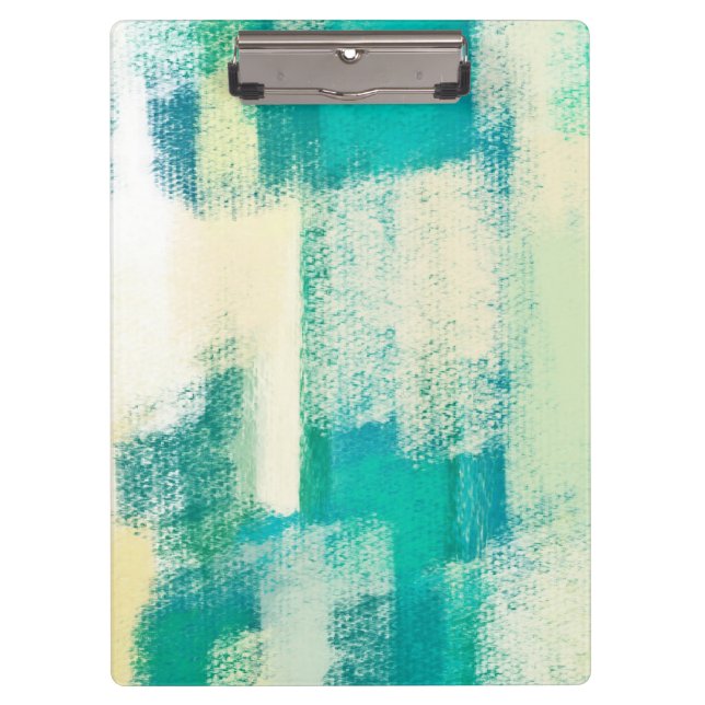 Porte-bloc Peinture Abstraite | Couleurs dynamiques (Devant)