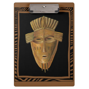 Porte-bloc Peinture africaine de masque par Chariklia Zarris