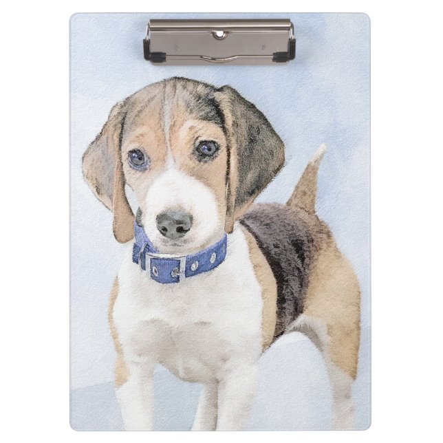 Porte-bloc Peinture beagle - Cute Original Chien Art (Devant)