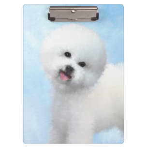 Porte-bloc Peinture Bichon Frise - Cute Original Chien Art