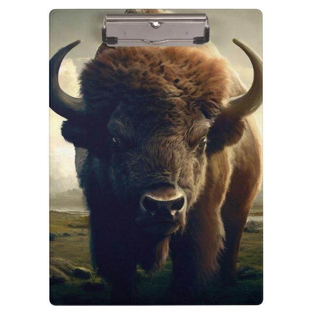 Porte-bloc Peinture de bison (Devant)