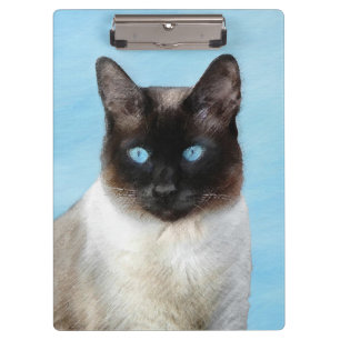 Porte-bloc Peinture de chats de Siamese - Cute Original Cat A