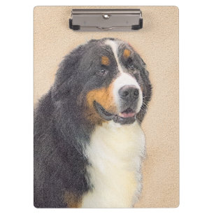Porte-bloc Peinture de chien de montagne bernoise - Art origi