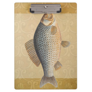 Porte-bloc peinture de pêche de carpe dessin d'eau douce