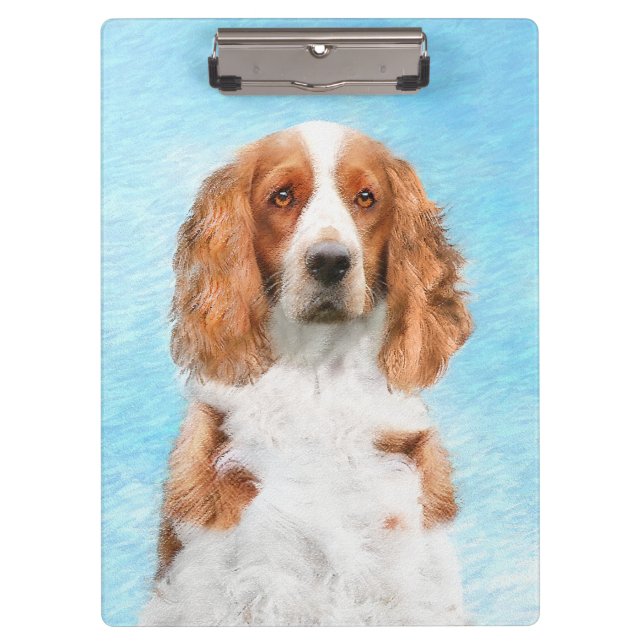 Porte-bloc Peinture d'espagnol Welsh Springer - Art original  (Devant)